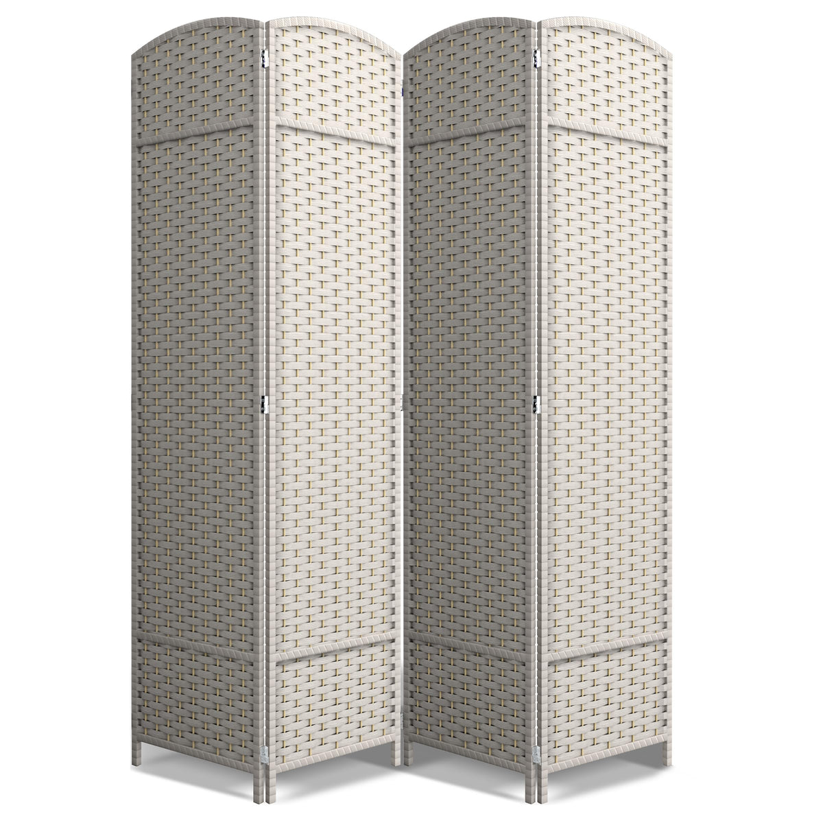 Sorbus Foldable Room Divider, Mesh Privacy Screen (8 Panel, Chocolate)