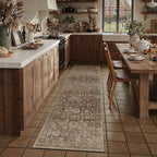 HUGEAR 8x10 Beige Neutral Area Rugs Washable Rug Carpet