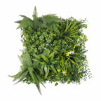 ECOOPTS 20"x20" Faux Ivy Privacy Fence Screen Artificial Boxwood Panels Topiary Hedge Plants for Indoor Outdoor Decoration, #16 Mixed Leaves, 15 Packs