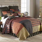 Donna Sharp Cotton Twin Quilt, Woodland Square, 69" x 90"