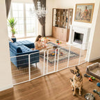 FXW Dog Gate, Extra Wide Adjustable for Openings Up to 111", 32" H