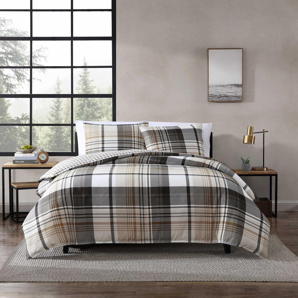 Eddie Bauer - Queen Duvet Cover Set with Shams