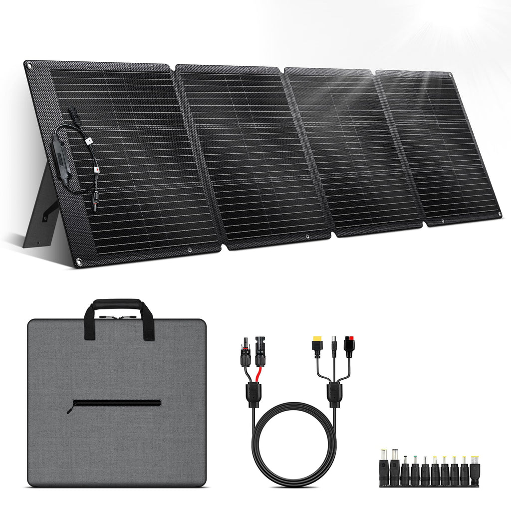 400W Portable Solar Panel for Power Station, Foldable Solar Panels