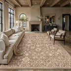 HUGEAR 8x10 Beige Neutral Area Rugs Washable Rug Carpet