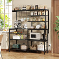 L-Shaped Bakers Rack with Power Outlet