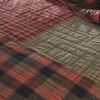 Donna Sharp Cotton Twin Quilt, Woodland Square, 69" x 90"