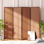 JOSTYLE 6 Panel Folding Privacy Screen 6ft Bamboo Freestanding Room Divider
