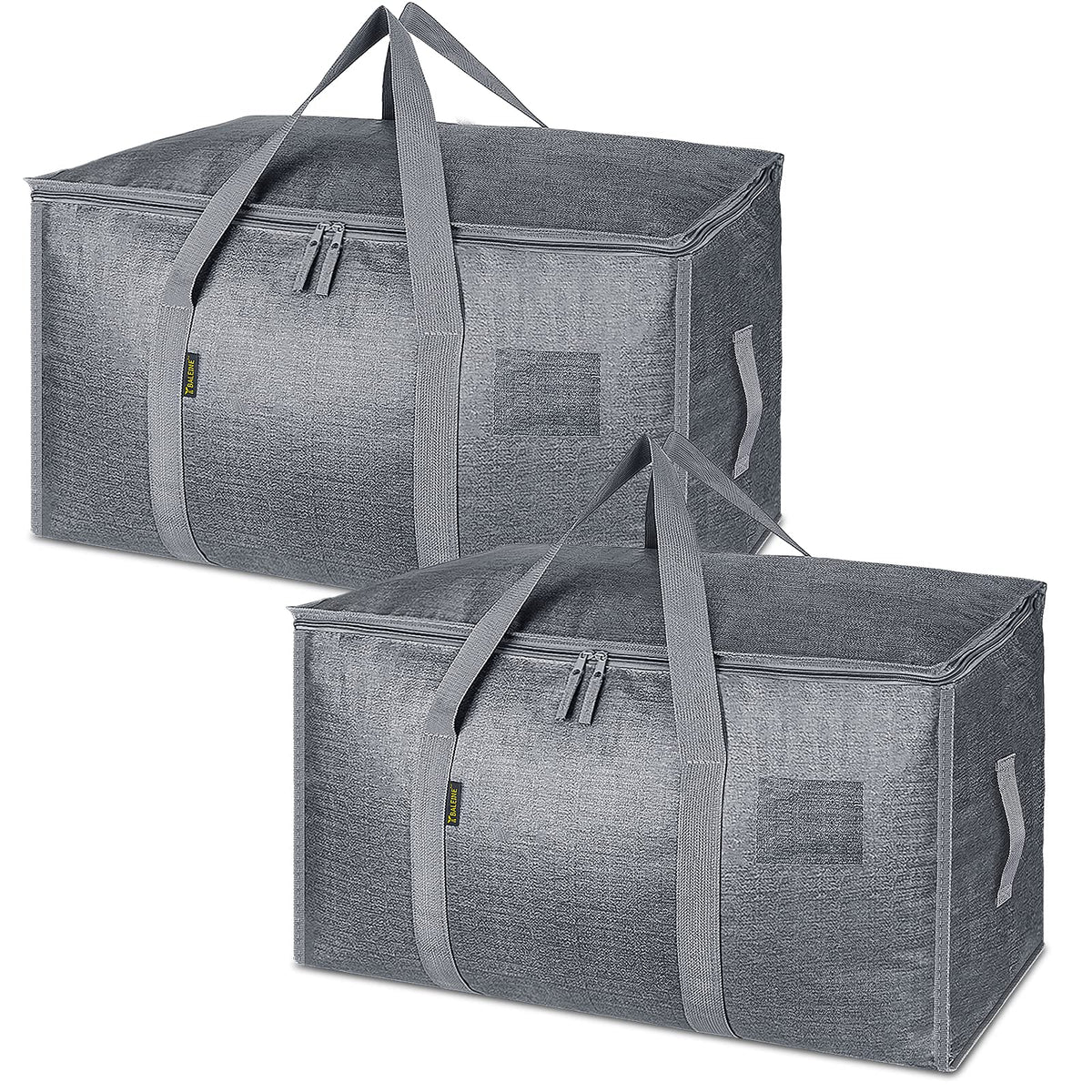 BALEINE 16-Pack Oversized Moving Bags with Reinforced Handles, Heavy-Duty Storage Tote for Clothes, Moving Supplies (Clear, 16-Pack)