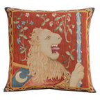 Medieval Rabbit I Tapestry Throw Pillow Cover 19"x19" With Invisible Zipper