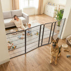 FXW Dog Gate, Extra Wide Adjustable for Openings Up to 111", 32" H