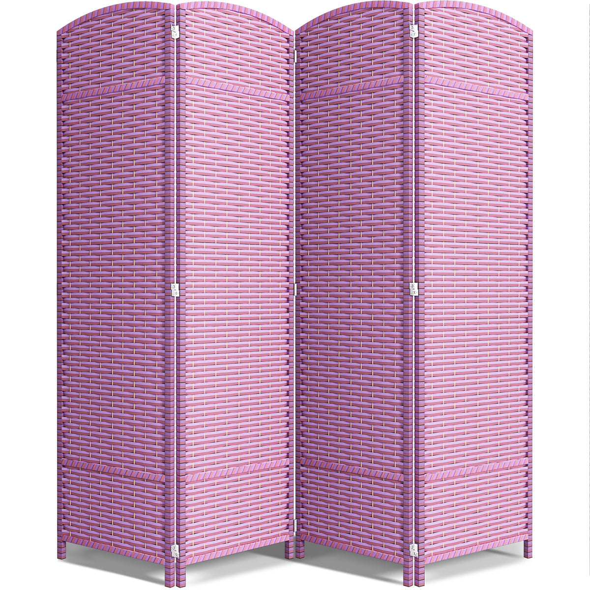 Sorbus Foldable Room Divider, Mesh Privacy Screen (6 Panel, Black)