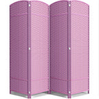 Sorbus Foldable Room Divider, Mesh Privacy Screen (8 Panel, Chocolate)