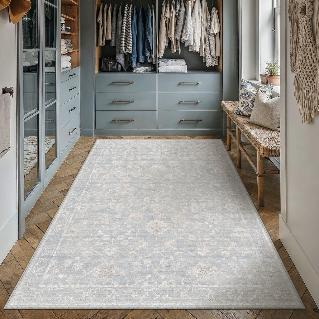HUGEAR 8x10 Beige Neutral Area Rugs Washable Rug Carpet
