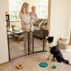 FXW Dog Gate, Extra Wide Adjustable for Openings Up to 111", 32" H
