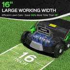 TIECTOWN 2026 Upgrade 16-Inch 15.5A Electric Dethatcher & Scarifier, Green