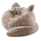 Bean Bag Chair for Adults Teens, Giant Faux Fur Cat Beanbag Sofa