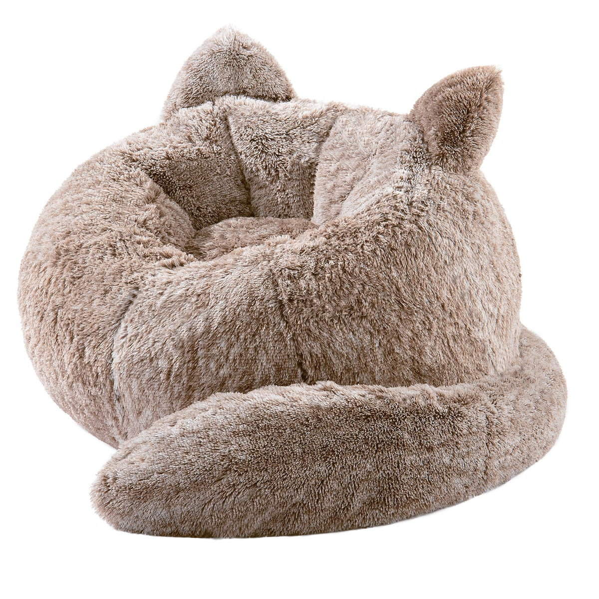 Bean Bag Chair for Adults Teens, Giant Faux Fur Cat Beanbag Sofa