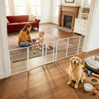 FXW Dog Gate, Extra Wide Adjustable for Openings Up to 165", 32" H