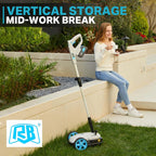 RB 40V 9" Mini Cordless Lawn Mower with Battery & Charger for Small Yards