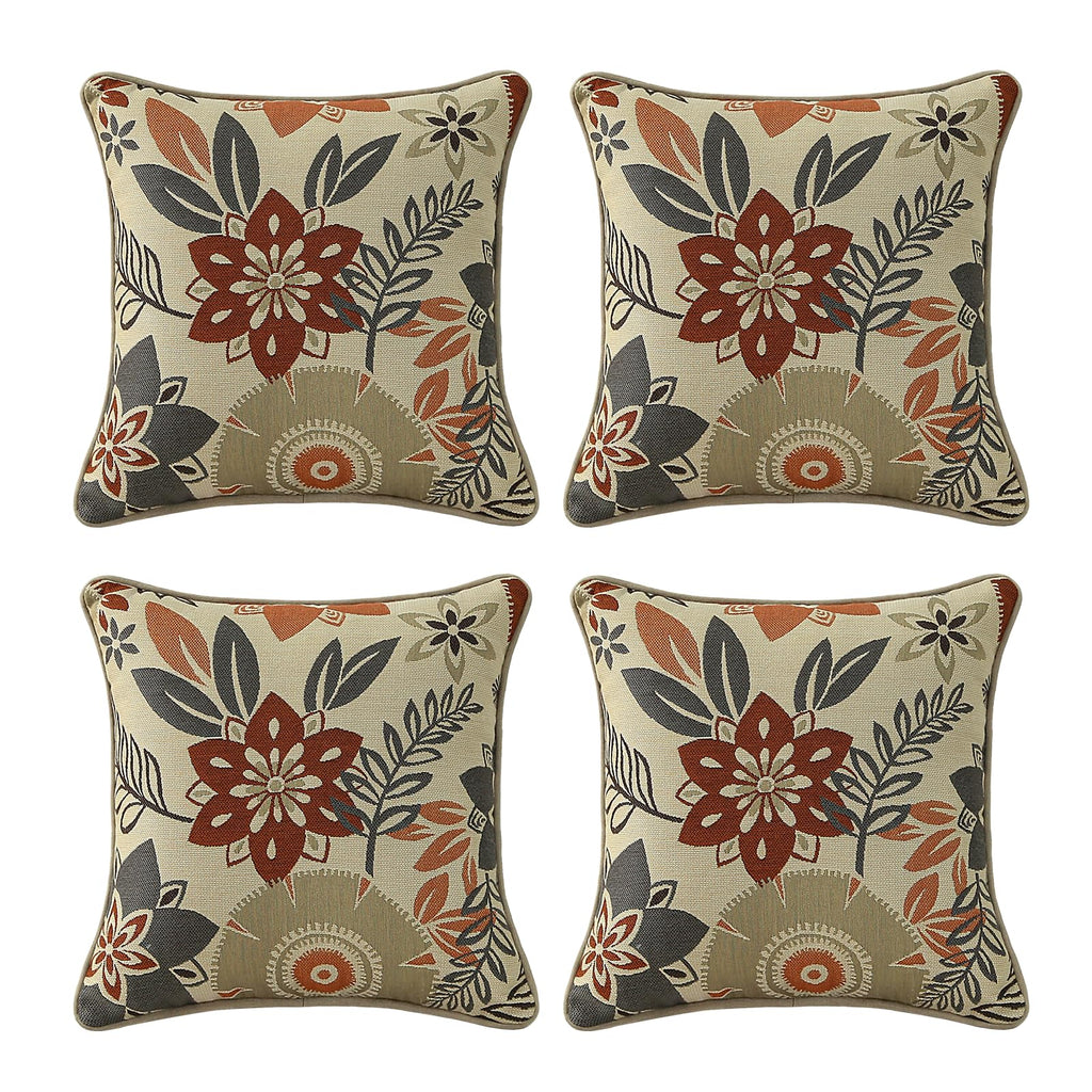 Outdoor Sunbrella Decorative Pillows Pack of 4, 20" x 12" Outdoor Pillow Set for Couch Bed Throw Patio Sofa, Airies Marble