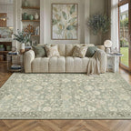HUGEAR 8x10 Beige Neutral Area Rugs Washable Rug Carpet