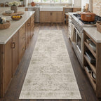 HUGEAR 8x10 Beige Neutral Area Rugs Washable Rug Carpet