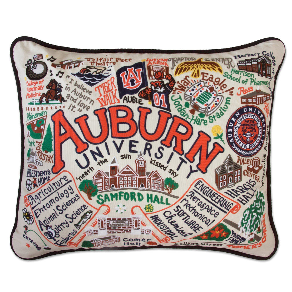 Catstudio Texas A&M Aggies Hand Embroidered Throw Pillow