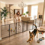 FXW Dog Gate, Extra Wide Adjustable for Openings Up to 165", 32" H