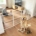 FXW Dog Gate, Extra Wide Adjustable for Openings Up to 165", 32" H