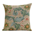 William Morris Kelmscott Tree Blue Tapestry Throw Pillow Cover 19 x 19 in