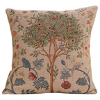 William Morris Kelmscott Tree Blue Tapestry Throw Pillow Cover 19 x 19 in