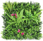 ECOOPTS 20"x20" Faux Ivy Privacy Fence Screen Artificial Boxwood Panels Topiary Hedge Plants for Indoor Outdoor Decoration, 12 Mixed Leaves, 20 Packs