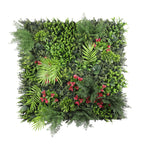 ECOOPTS 20"x20" Faux Ivy Privacy Fence Screen Artificial Boxwood Panels Topiary Hedge Plants for Indoor Outdoor Decoration, 12 Mixed Leaves, 20 Packs