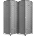 Sorbus Foldable Room Divider, Mesh Privacy Screen (8 Panel, Black)
