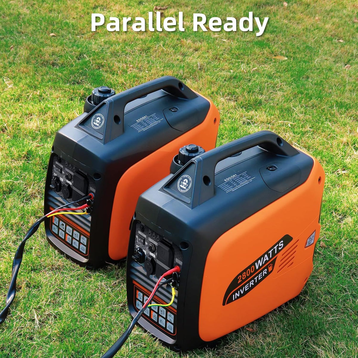 2800W Portable Inverter Generator, Quiet Gas Generator for Camping, RVs, Home Backup and Outdoor Activities, EPA Compliant