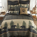 Donna Sharp Cotton Twin Quilt - Campfire Square, 68" x 90"