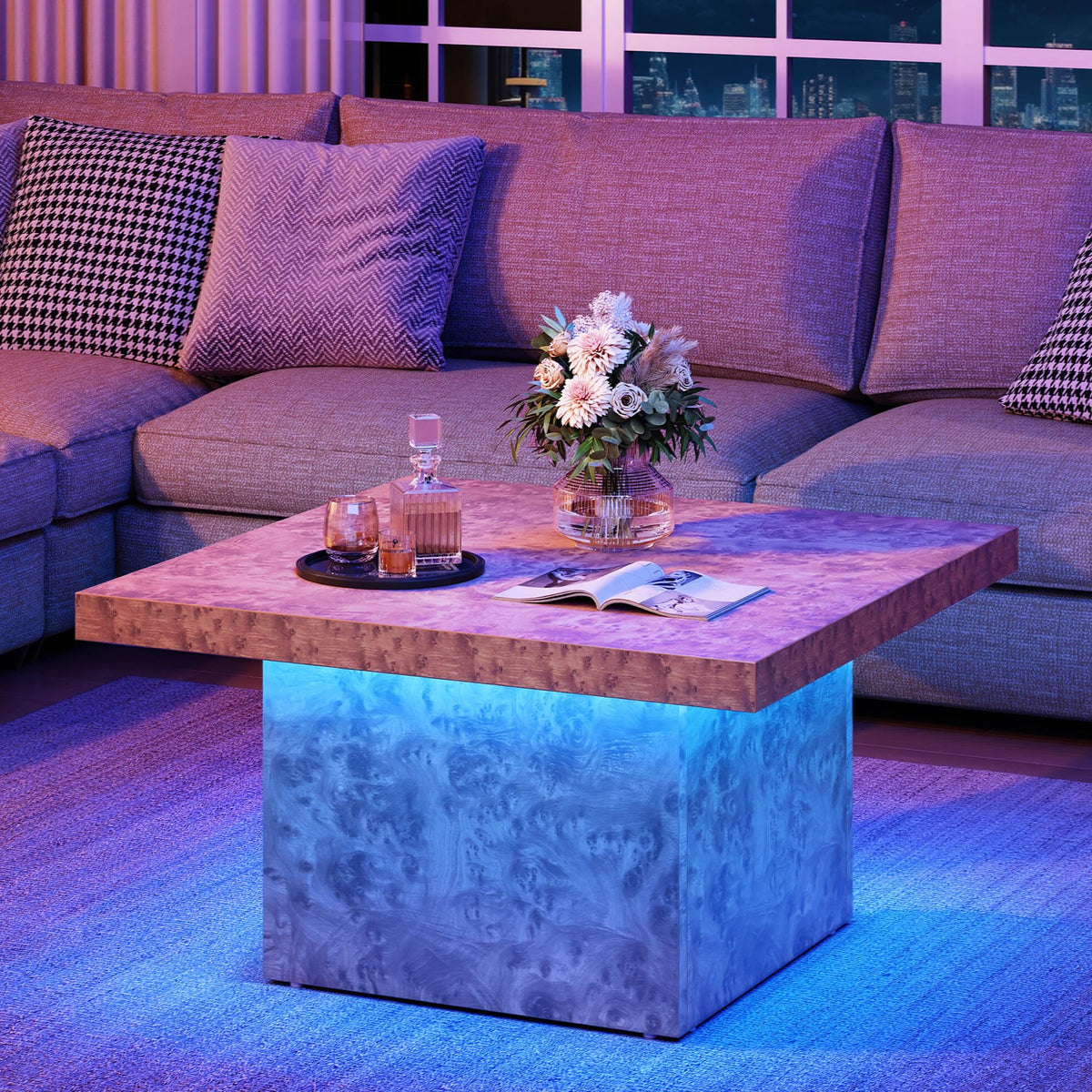 YITAHOME LED Coffee Tables for Living Room
