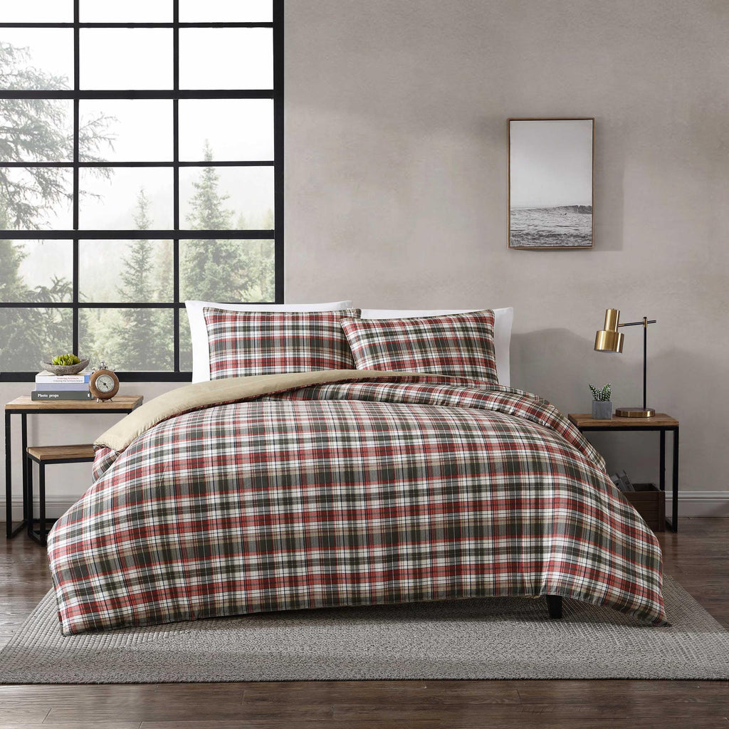 Eddie Bauer - Queen Duvet Cover Set with Shams