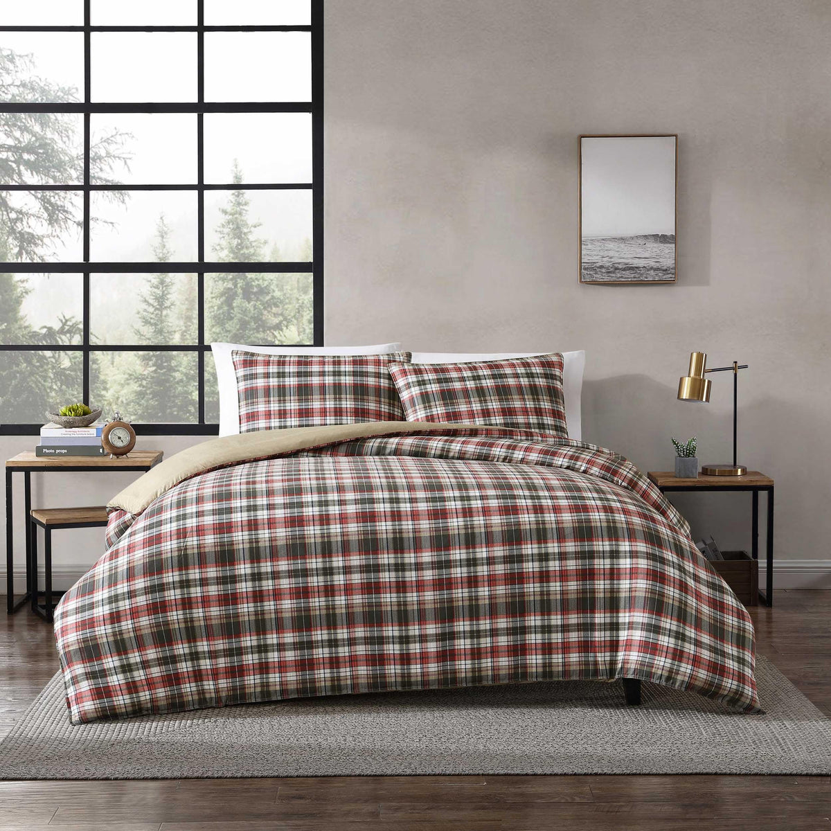 Eddie Bauer - Queen Duvet Cover Set with Shams