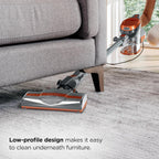 Shark HV302 Rocket Pet Corded Stick Vacuum, Lightweight with Swivel Steering for Carpets & Hard Floors, Converts to Hand Vacuum, Includes Crevice Tool, Pet Multi-Tool & Precision Duster, Orange