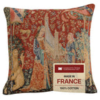 Medieval Rabbit I Tapestry Throw Pillow Cover 19"x19" With Invisible Zipper