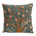 William Morris Kelmscott Tree Blue Tapestry Throw Pillow Cover 19 x 19 in