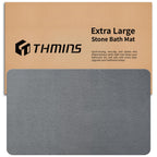 THMINS Extra Large Stone Bath Mat, 36''x24'' Stone Shower Mat