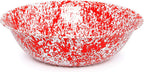 Enamelware Benson Basin, 32 quart, Red/White Splatter (Single)