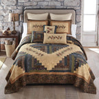 Donna Sharp Cotton Twin Quilt - Cabin Raising Pine Cone, 68" x 90"