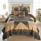 Donna Sharp Cotton Twin Quilt, Woodland Square, 69" x 90"