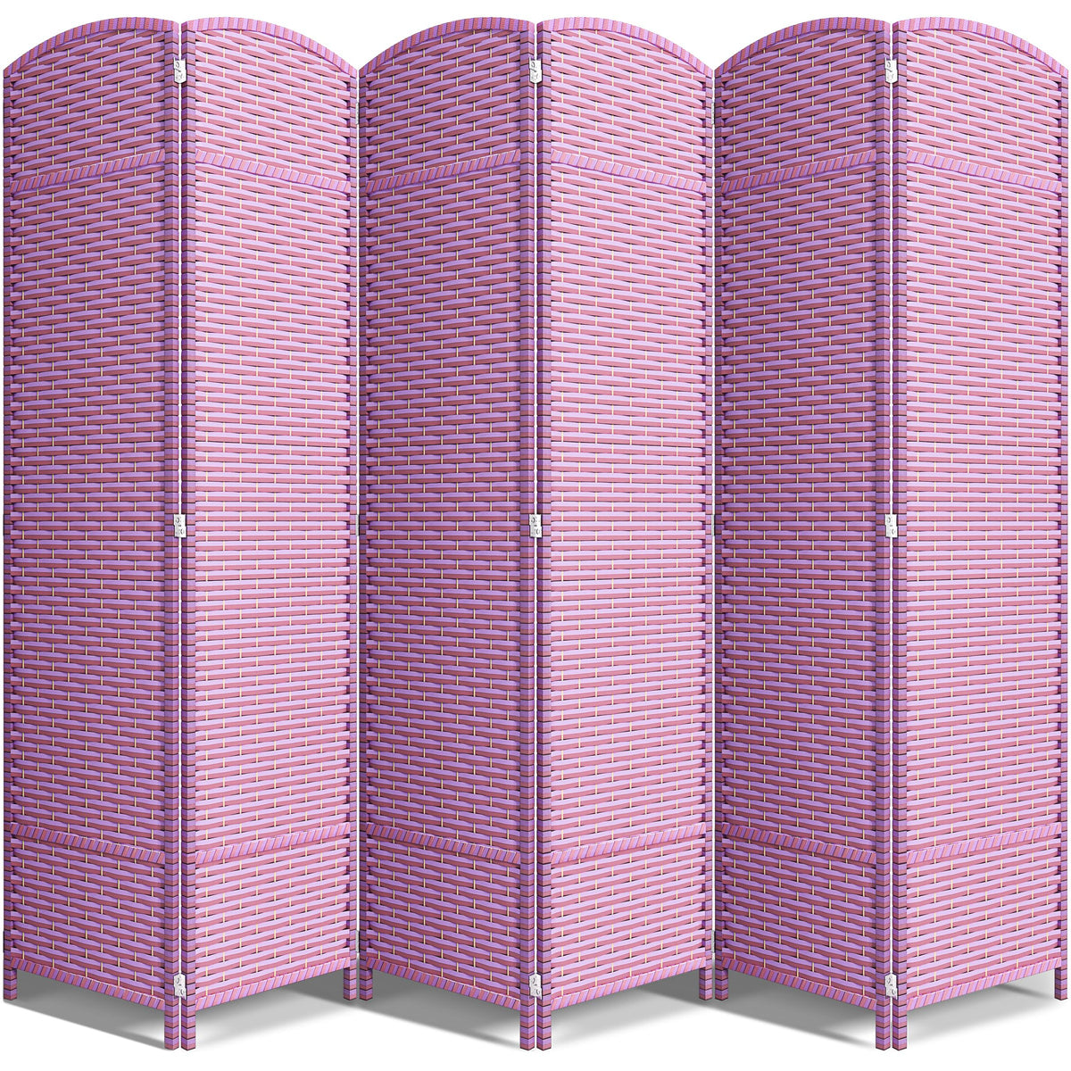 Sorbus Foldable Room Divider, Mesh Privacy Screen (8 Panel, Black)
