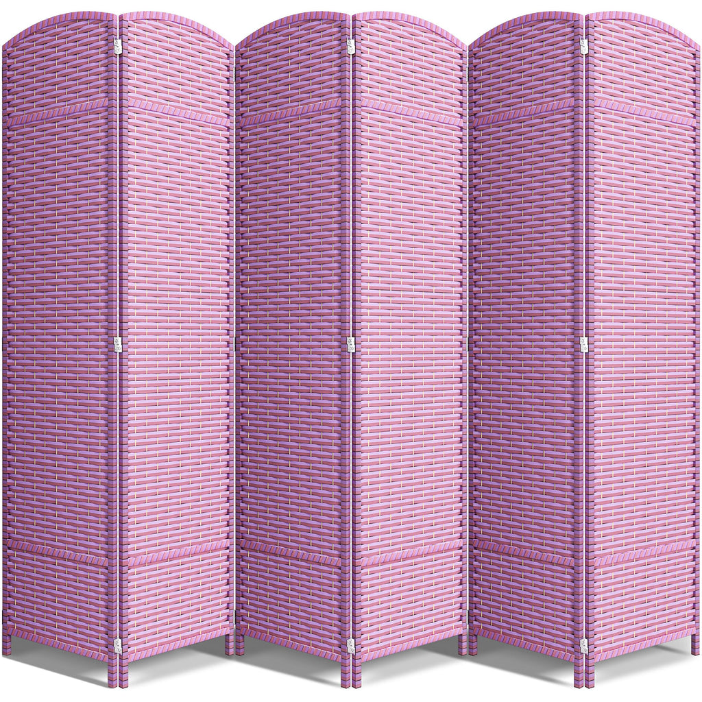 Sorbus Foldable Room Divider, Mesh Privacy Screen (8 Panel, Chocolate)