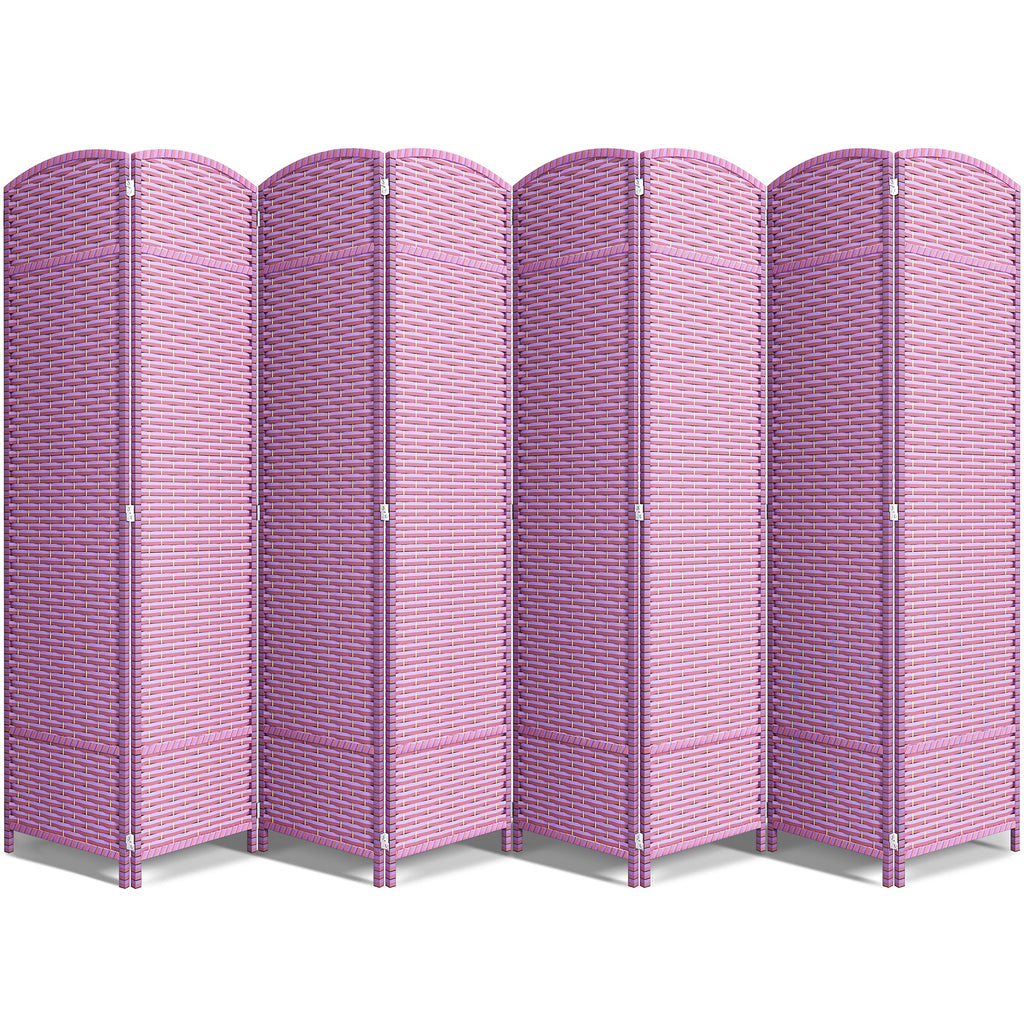 Sorbus Foldable Room Divider, Mesh Privacy Screen (8 Panel, Chocolate)