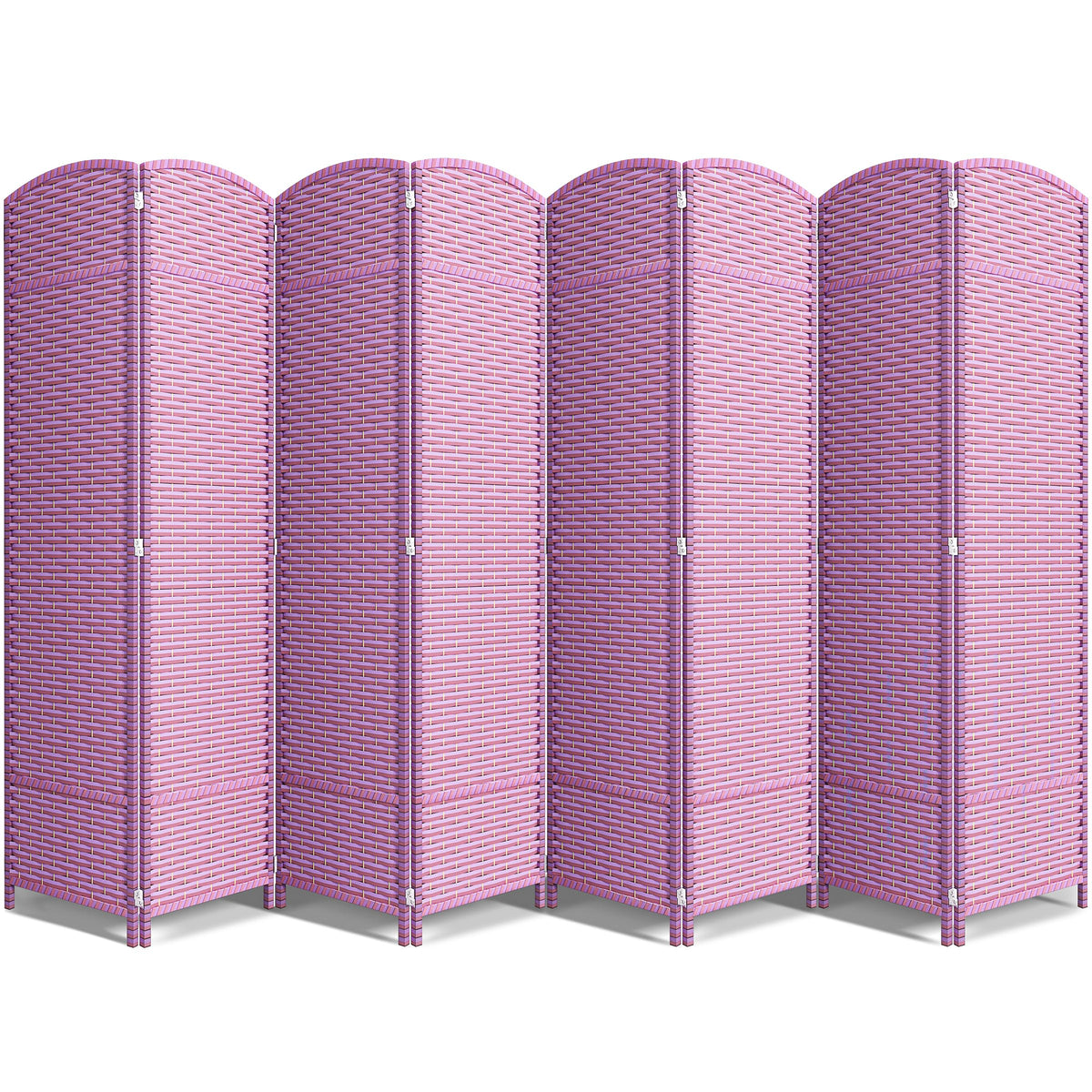 Sorbus Foldable Room Divider, Mesh Privacy Screen (8 Panel, Chocolate)
